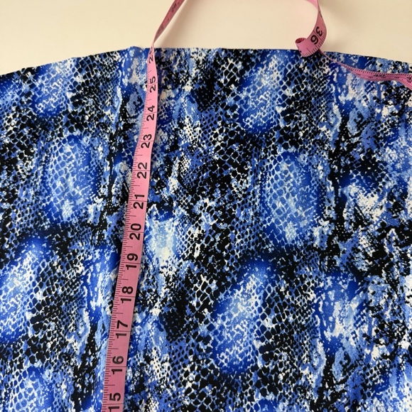 Swim Solutions Tankini Bikini Top Womens 12 Blue Snake Print NWT - Princess Seam - Picture 11 of 11